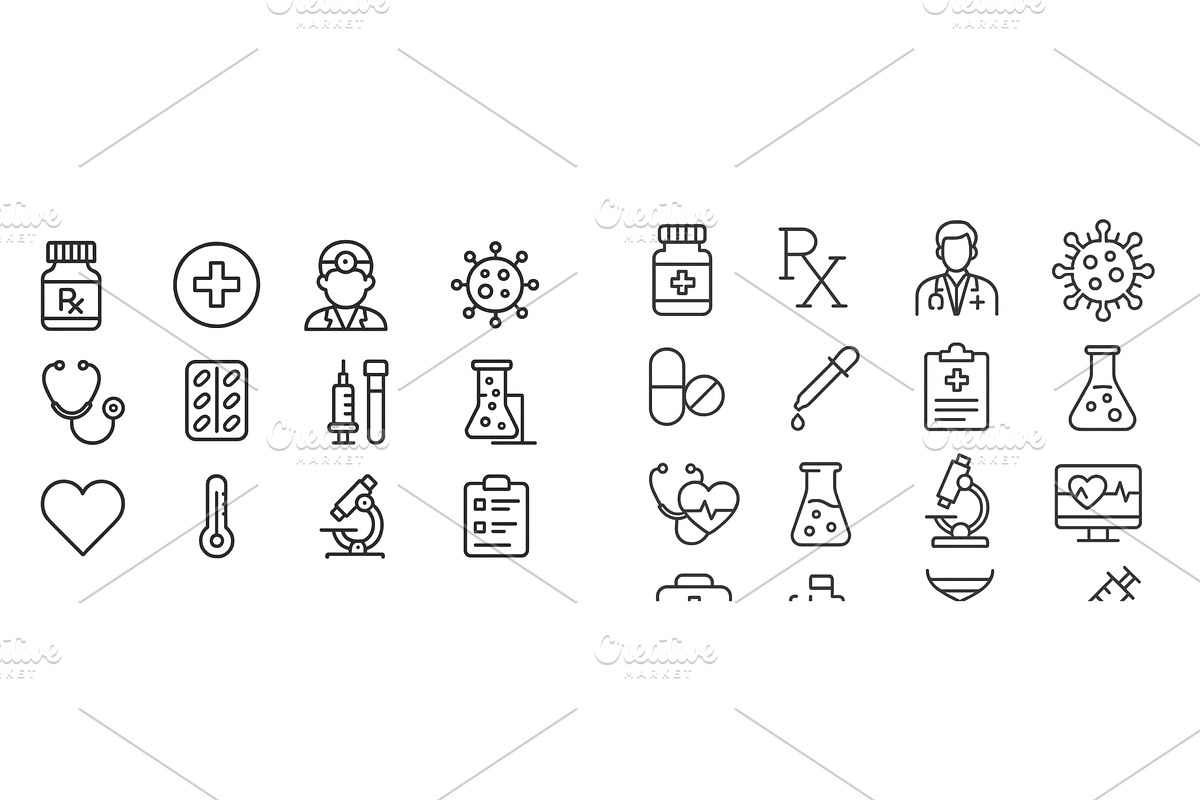 Collection of medical and health, a Healthcare Illustration by ZinetroN
