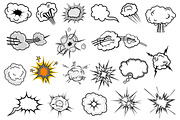 Cartoon explosion and speech, a Graphic by Vector Tradition