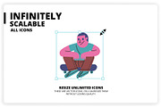36 Skateboarding Elements x2 Styles, a Graphic by monkik (Thumbnail 24 of 25)