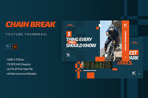 Chain Break - Youtube Thumbnail, a Social Media Template by StreaksideStd