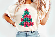 Christmas Tree Bow PNG, an Illustration by Watercolor design (Thumbnail 6 of 6)