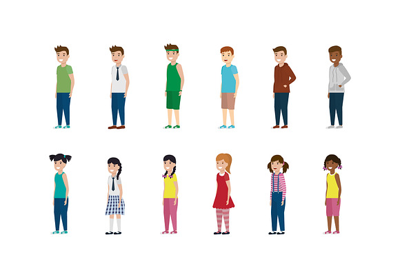Kids Character Illustration Set preview 2