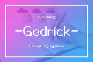 Gedrick - Handwriting Typeface