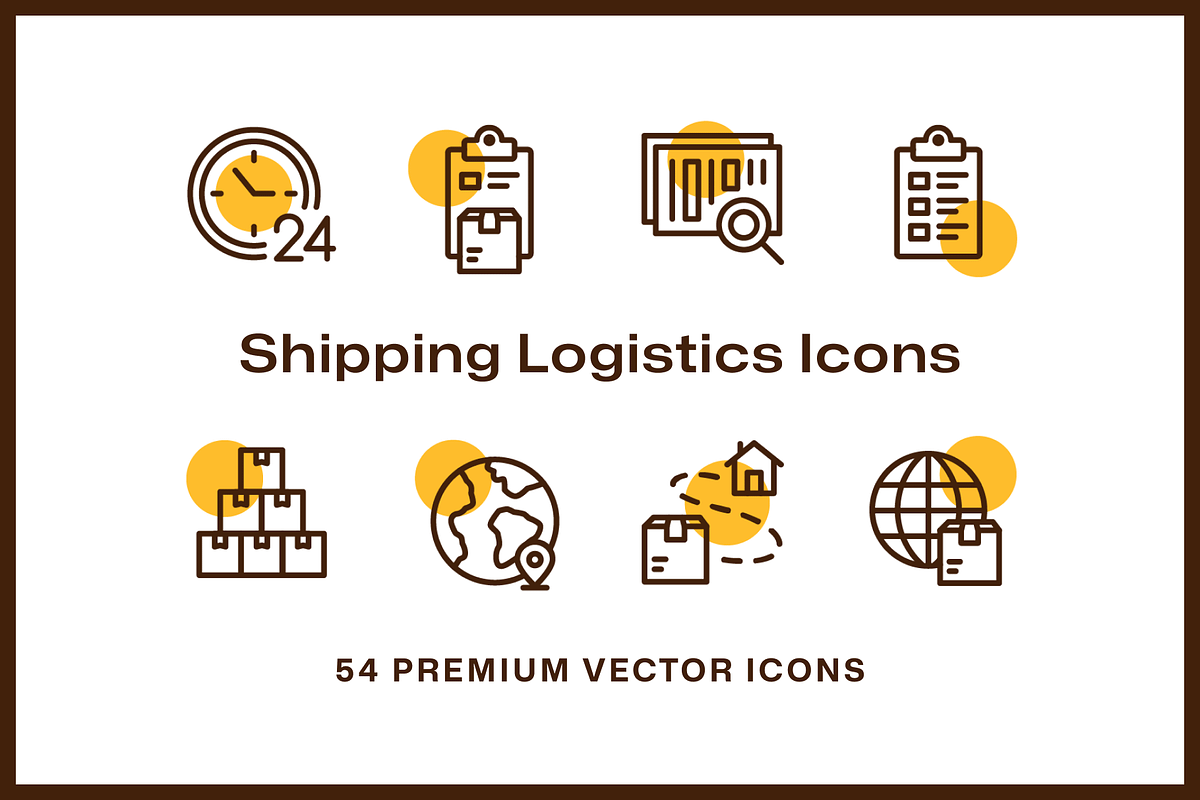 54 Shipping Logistics Icons, an Icon by Furnace (Photo 3 of 5)