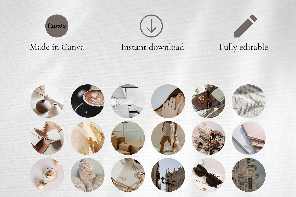 Nude Instagram Highlight Icons, an Icon by IRISEA DESIGNS (Photo 3 of 4)