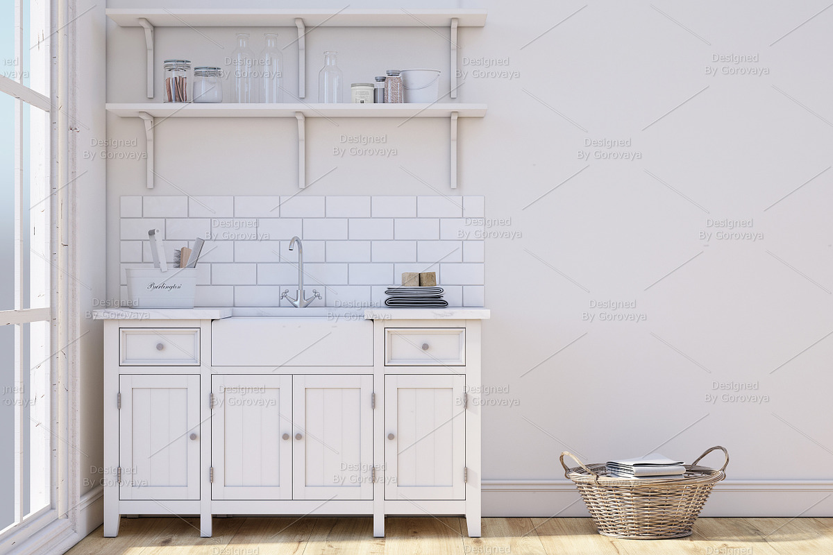 Interior Mockup, Laundry Mockup, a Product Mockup by Designed By Gorovaya (Photo 4 of 7)