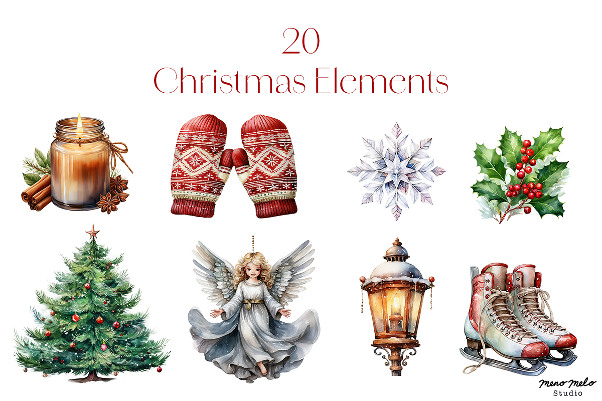 Christmas Illustration, an Illustration by MenoMelo Studio (Photo 6 of 9)