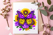 Butterfly Sublimation Clipart, an Illustration by SinaCreation (Thumbnail 3 of 6)