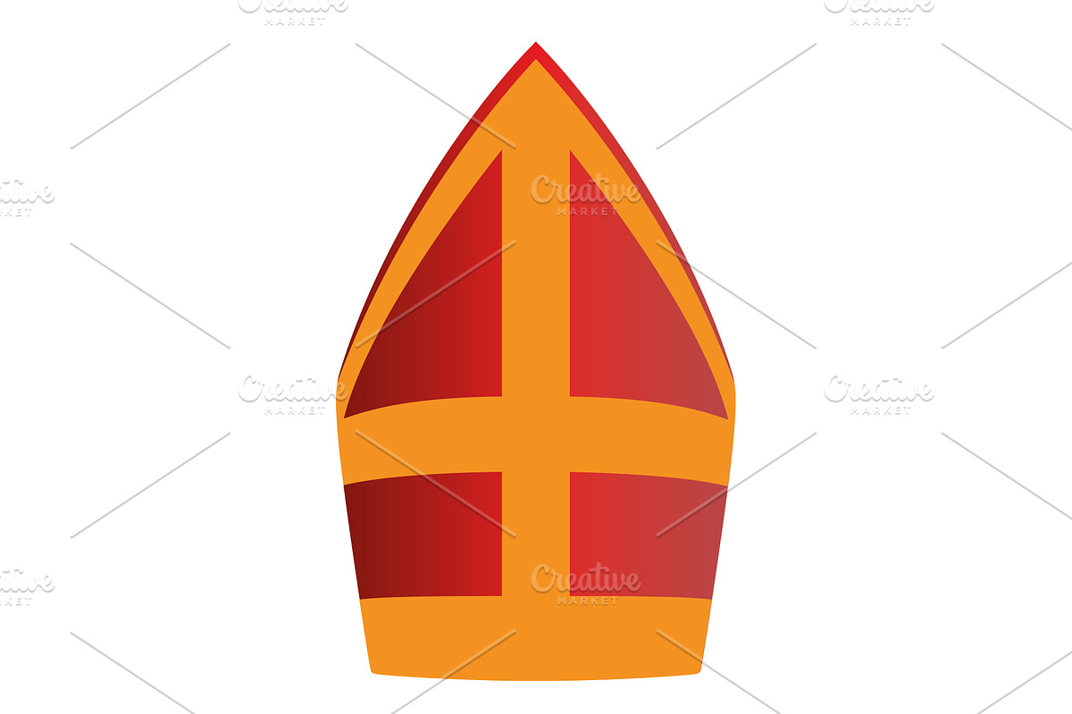 Sinterklaas hat dutch isolated, an Illustration by misign
