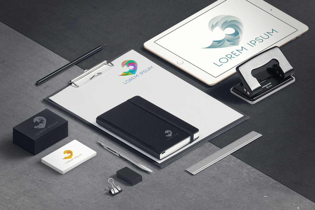 Aqua logo template with waves, a Branding & Logo Template by MaryHat Shop (Photo 7 of 8)
