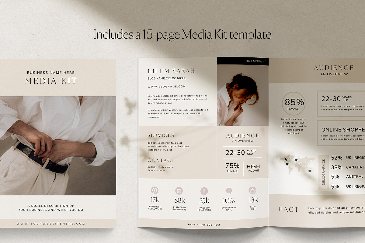 Youtuber Template Bundle Canva, a Presentation Template by HelloKarla (Photo 4 of 8)