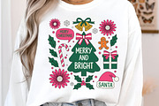 Merry and Bright Christmas Hand Draw, an Illustration by Libby Wishes (Thumbnail 5 of 8)