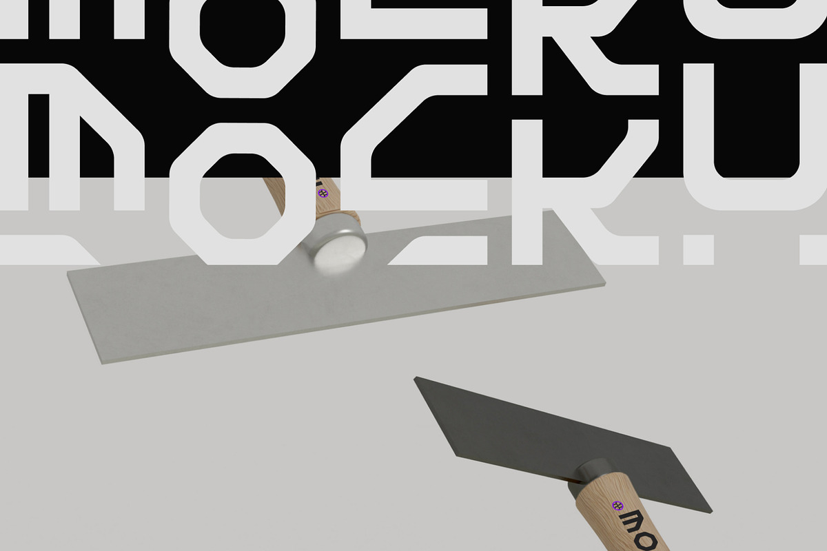 Hand Garden Scraper Mockup, a Household Mockup by hiddemaru (Photo 3 of 4)