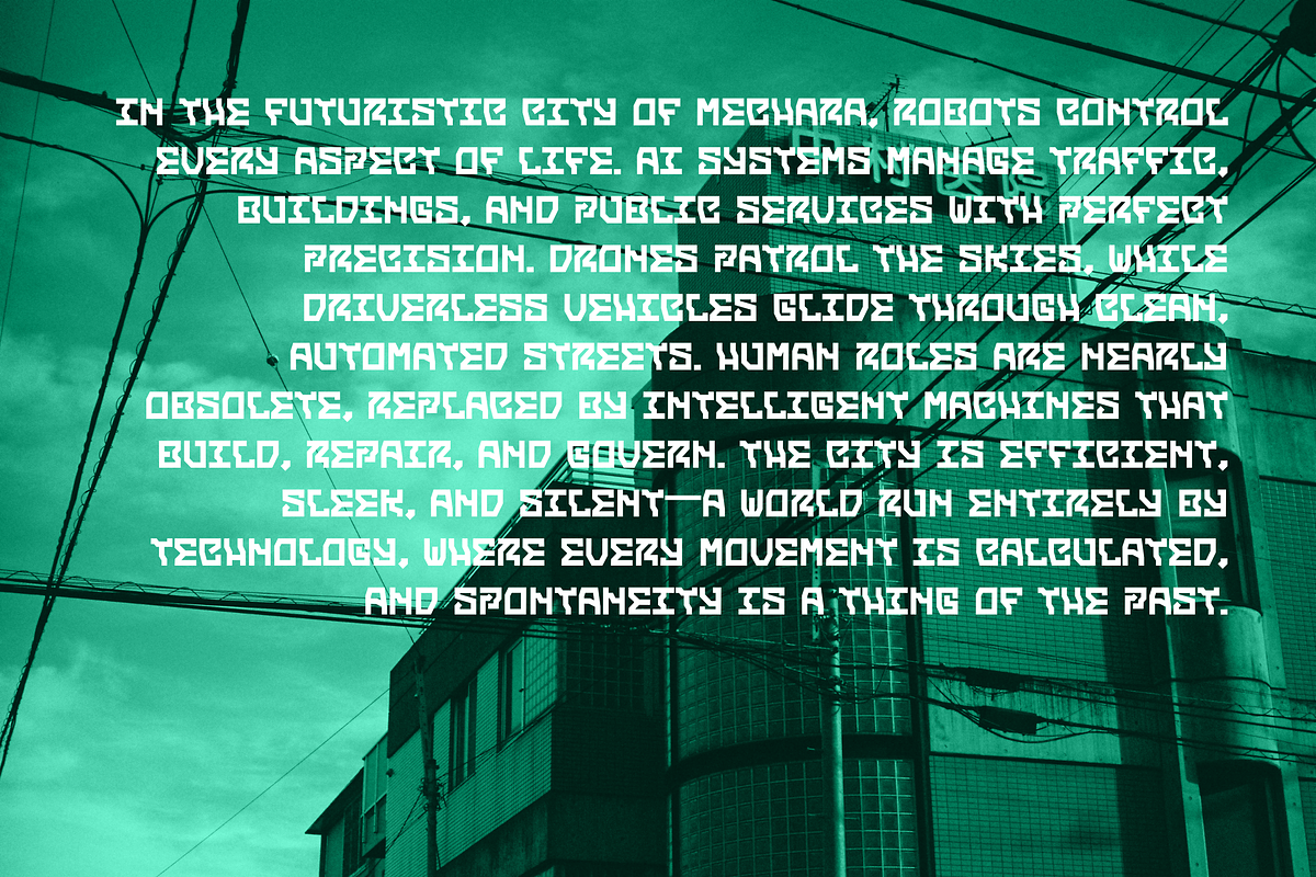 Reybox – Futuristic Stylish Display, a Sans Serif Font by Dm Studio (Photo 8 of 11)