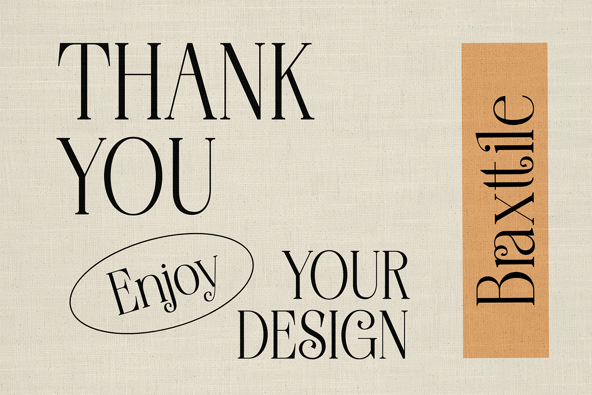 Braxttile Elegant Serif Font, a Script Font by Graphicxell (Photo 9 of 9)