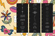 56 Groovy retro Procreate stamps, a Brush Add-On by Veronika Gotovceva (Thumbnail 3 of 4)