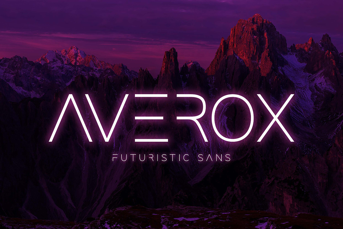 AVEROX - Futuristic Sans, a Sans Serif Font by Almarkhatype (Photo 1 of 10)