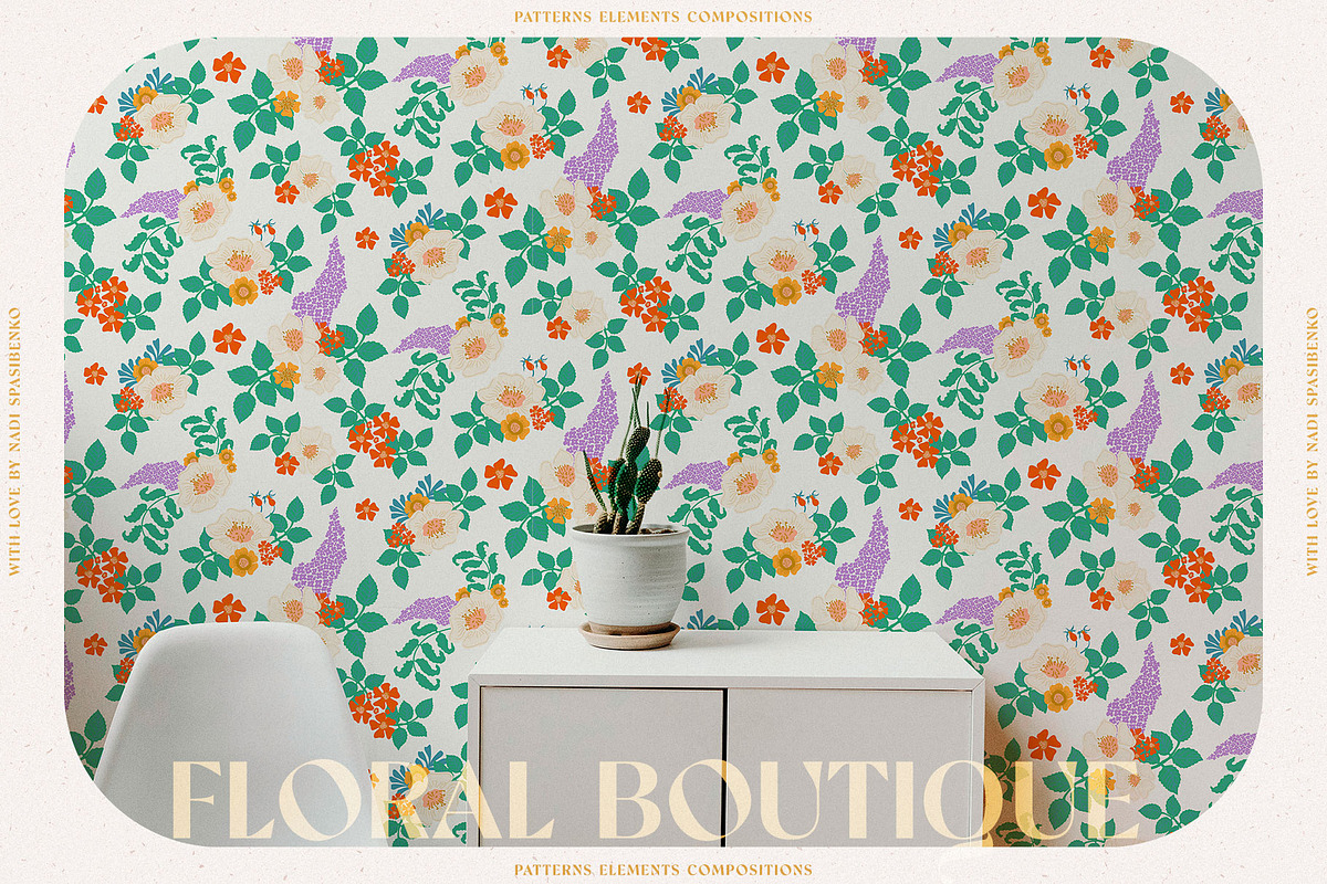 Floral Boutique || Vector Floral Set, an Illustration by nadispasibenko (Photo 13 of 15)