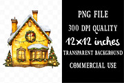 Christmas Home Clipart Bundle, an Illustration by Designking (Thumbnail 4 of 4)