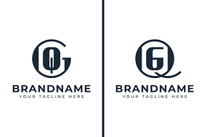 Letters GQ And QG Monogram Logo