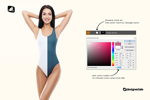 Women's Swimsuit Mockup