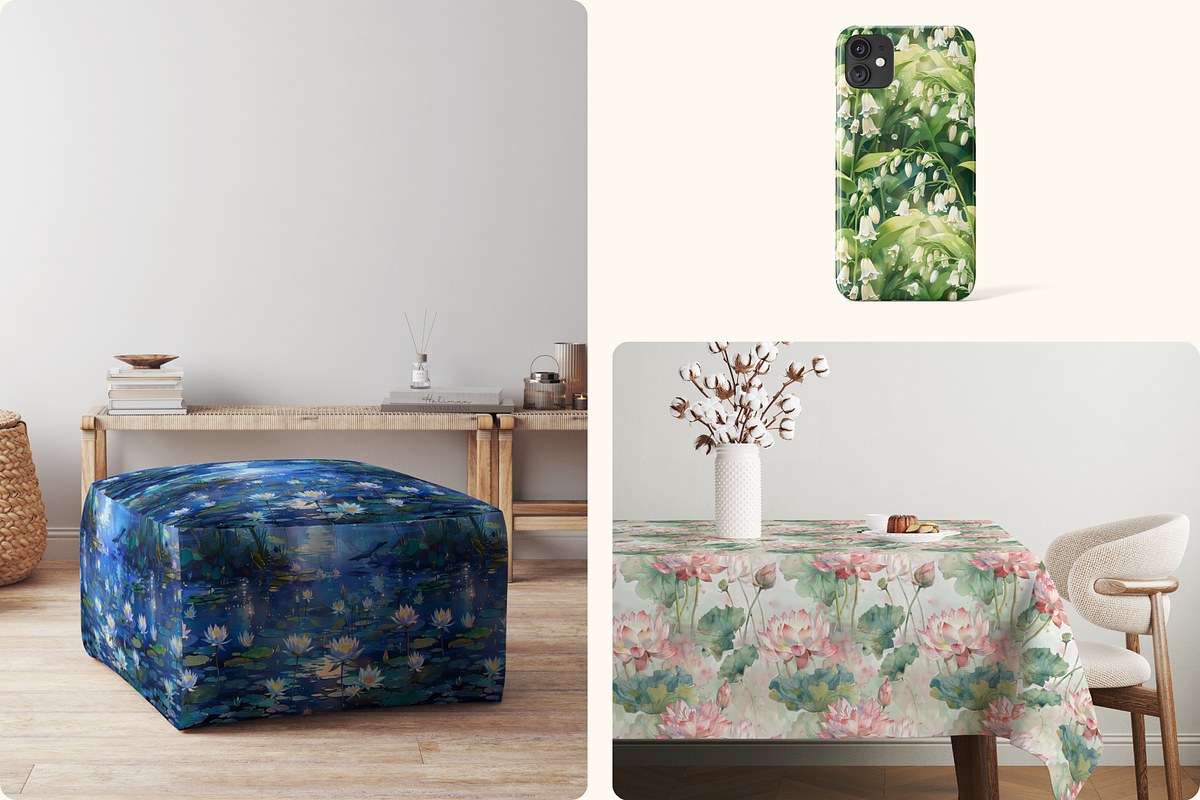 14 Dreamy Garden Patterns, a Pattern Graphic by Ninterints (Photo 13 of 14)