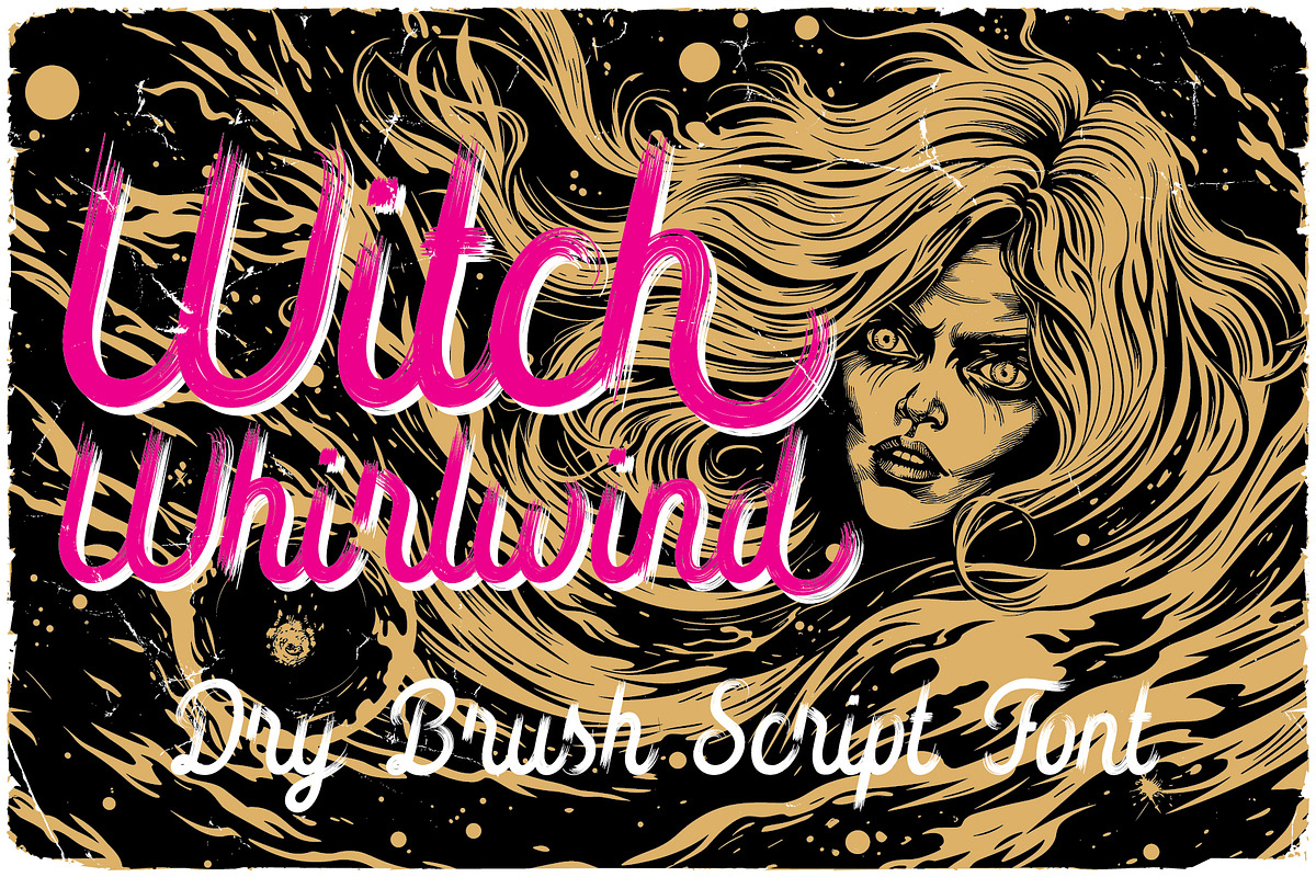 Witch Whirlwind label font, a Handwritten Font by VozzyStock (Photo 1 of 5)