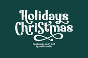 Holidays Christmas - Handmade Serif, a Serif Font by SaktiAvellin (Thumbnail 1 of 8)