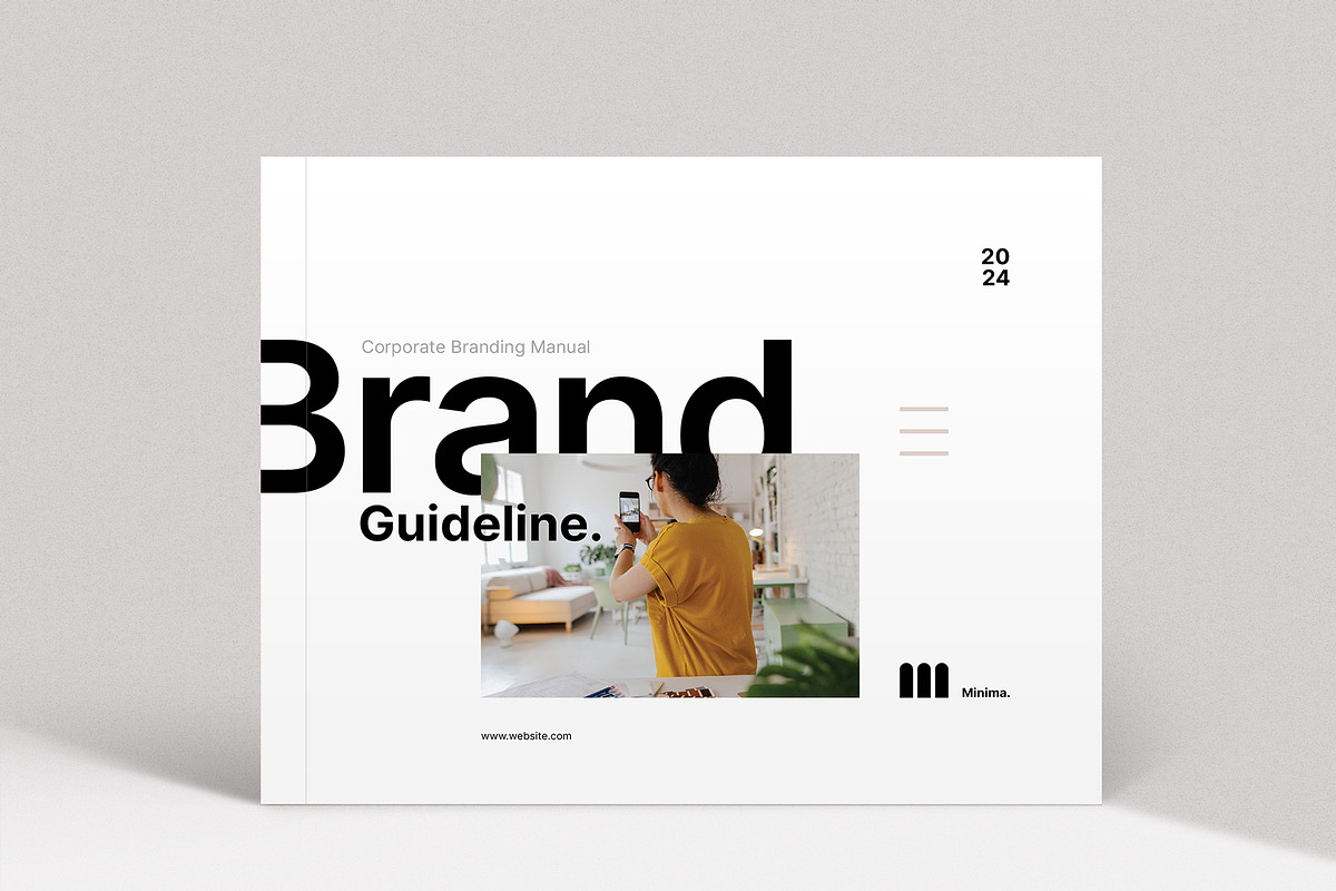 Minimal Brand Guideline, a Brochure Template by Studio Elevate (Photo 1 of 21)