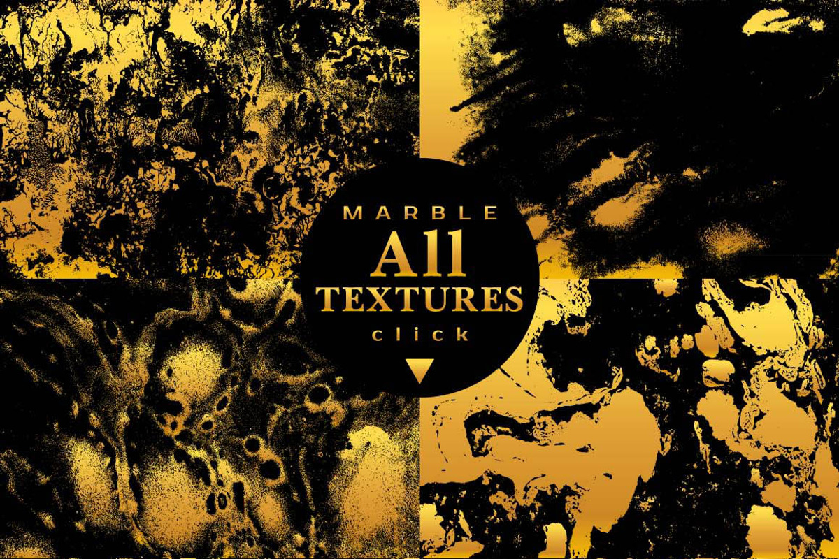 MARBLE GOLD ON BLACK Vector Textures, a Texture Graphic by ekaart (Photo 2 of 11)