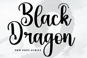 Black Dragon, a Handwritten Font by FreshTypeINK (Thumbnail 1 of 8)