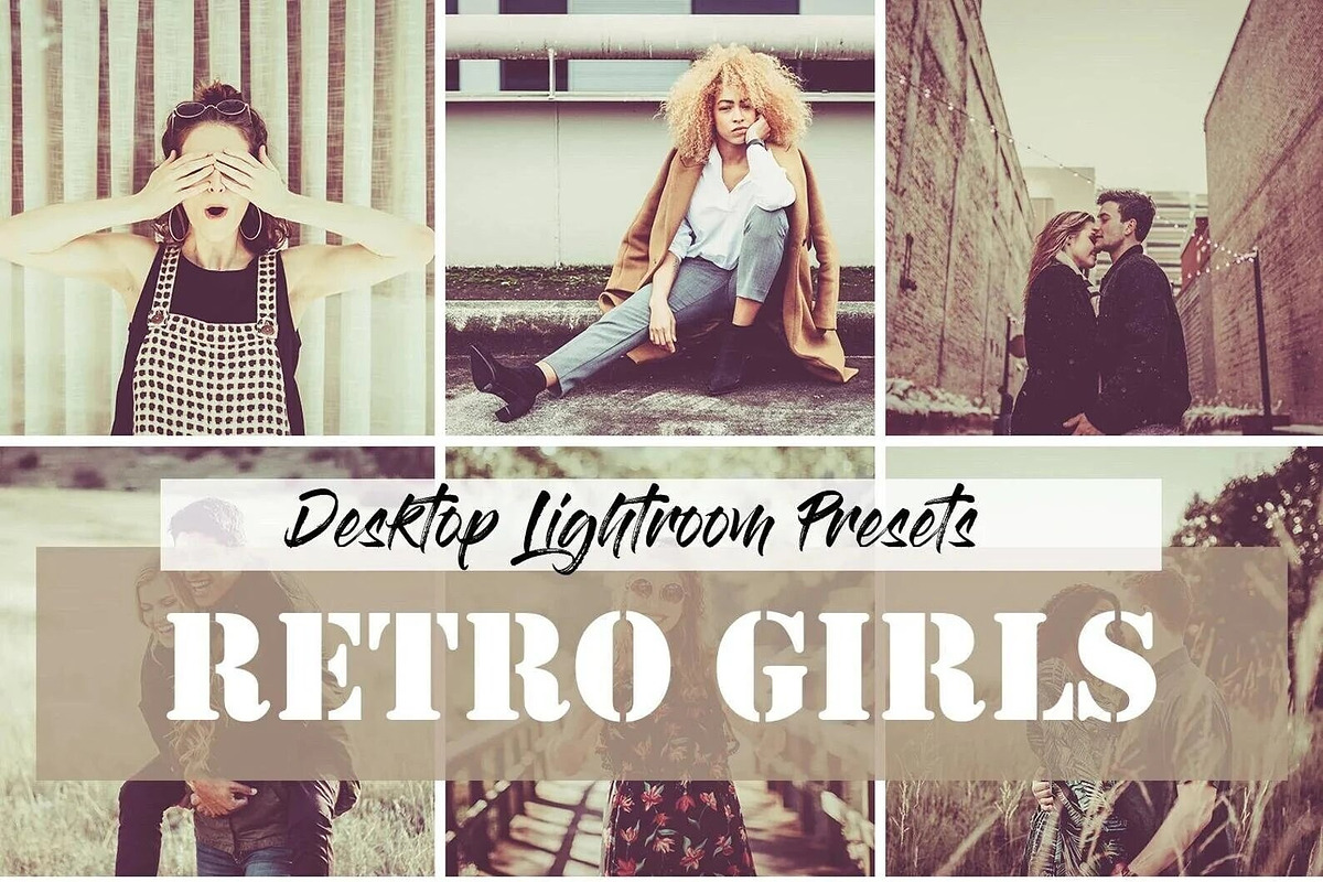 10 Retro Girls Lightroom Presets, a Preset Add-On by LucaTheme (Photo 1 of 9)