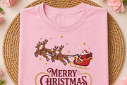 Merry Christmas Santa Reindeer PNG, an Object Illustration by DreamCafeArt (Thumbnail 2 of 6)
