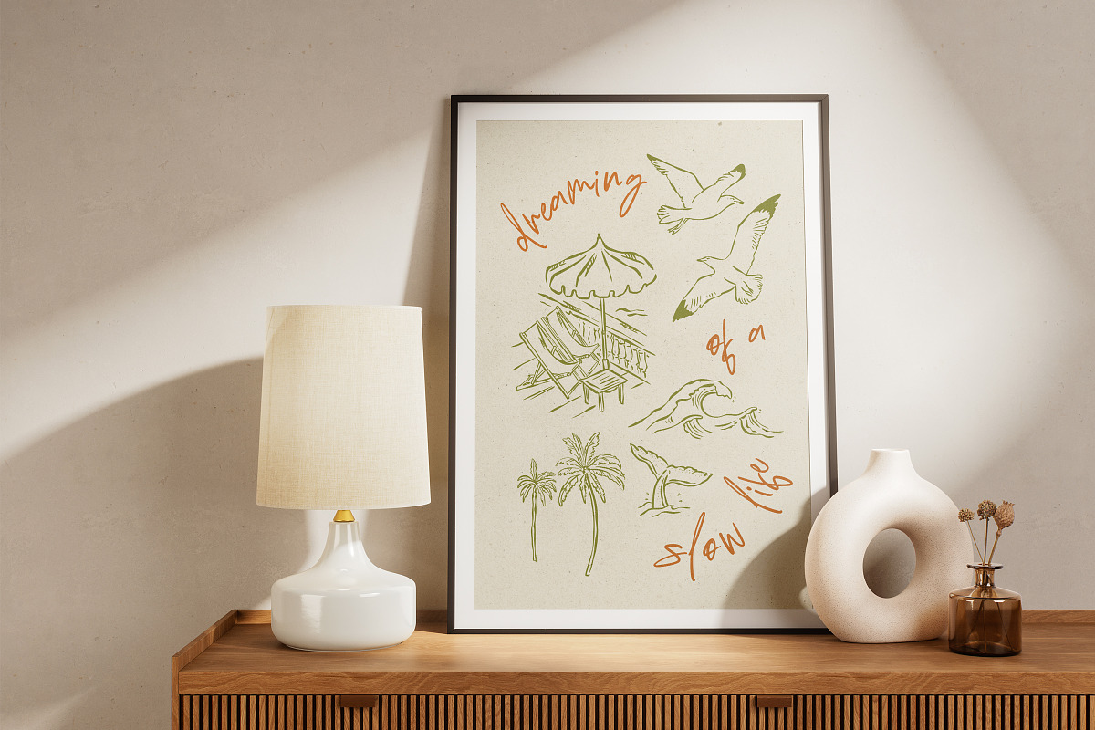 Travel Vibes Illustrations, an Object Graphic by DesignThatMatters (Photo 2 of 11)