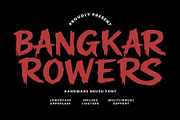 Bangkar Rowers Bold Handmade Brush, a Handwritten Font by Maulana Creative (Thumbnail 1 of 7)
