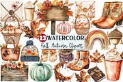 Boho Fall  Autumn Clipart, a Seasonal Illustration by Rose Art (Thumbnail 1 of 7)