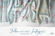 Oasis | Watercolor Flamingo patterns, a Pattern Graphic by Tanya Vollar (Thumbnail 10 of 10)