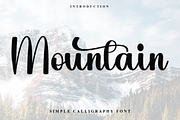 Mountain, a Handwritten Font by InermediaSTUDIO (Thumbnail 1 of 8)
