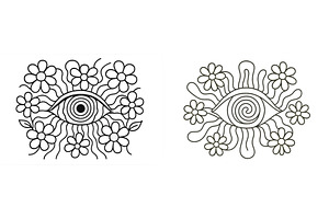 Artistic representation of eyes, a Nature Photo by ZinetroN