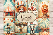 Circus Junk Journal Pages | Vintage, a Person Illustration by GlamArtZhanna (Thumbnail 1 of 10)