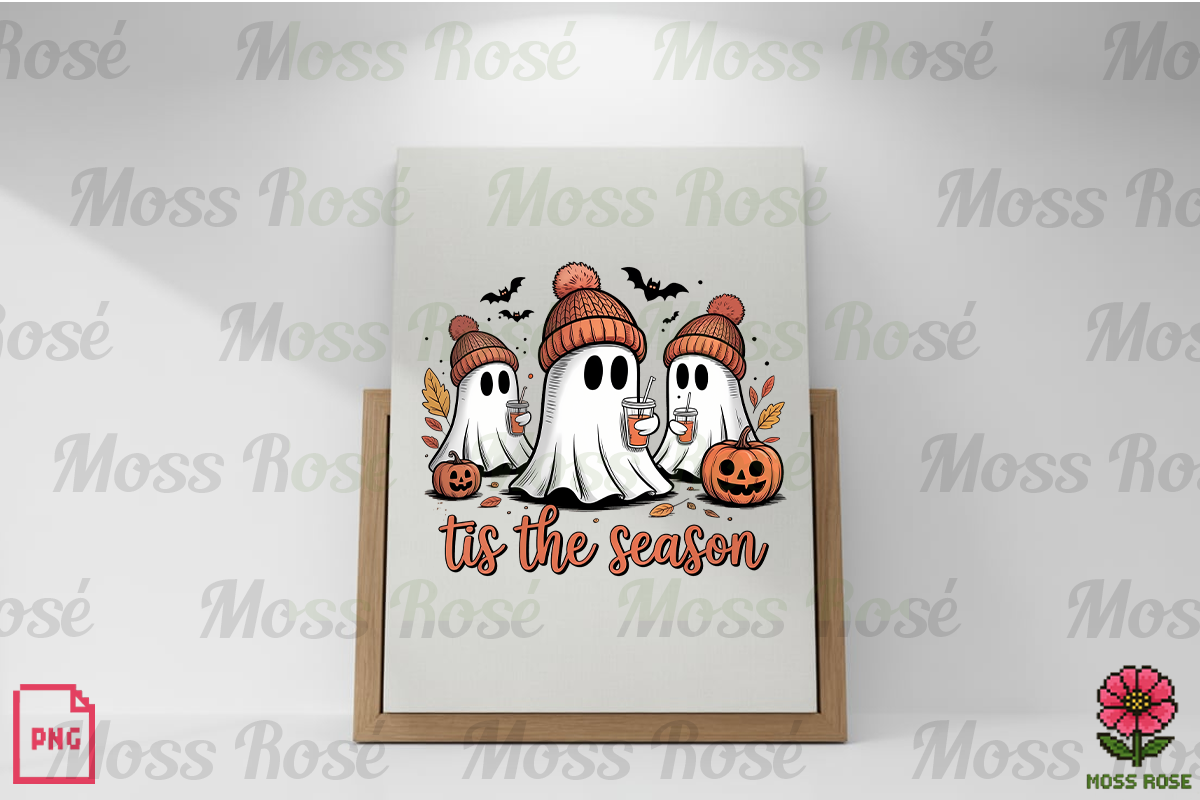 Tis The Season Ghost PNG, a Graphic by Moss Rose (Photo 2 of 3)