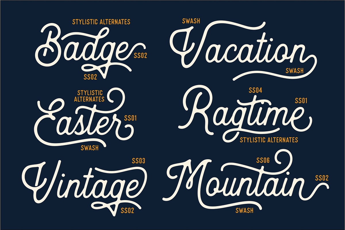 Heritage Font Combinations, a Script Font by HRDR (Photo 7 of 26)