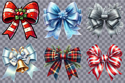 Christmas Bow Clipart Bundle., an Illustration by SVGArt (Thumbnail 7 of 8)