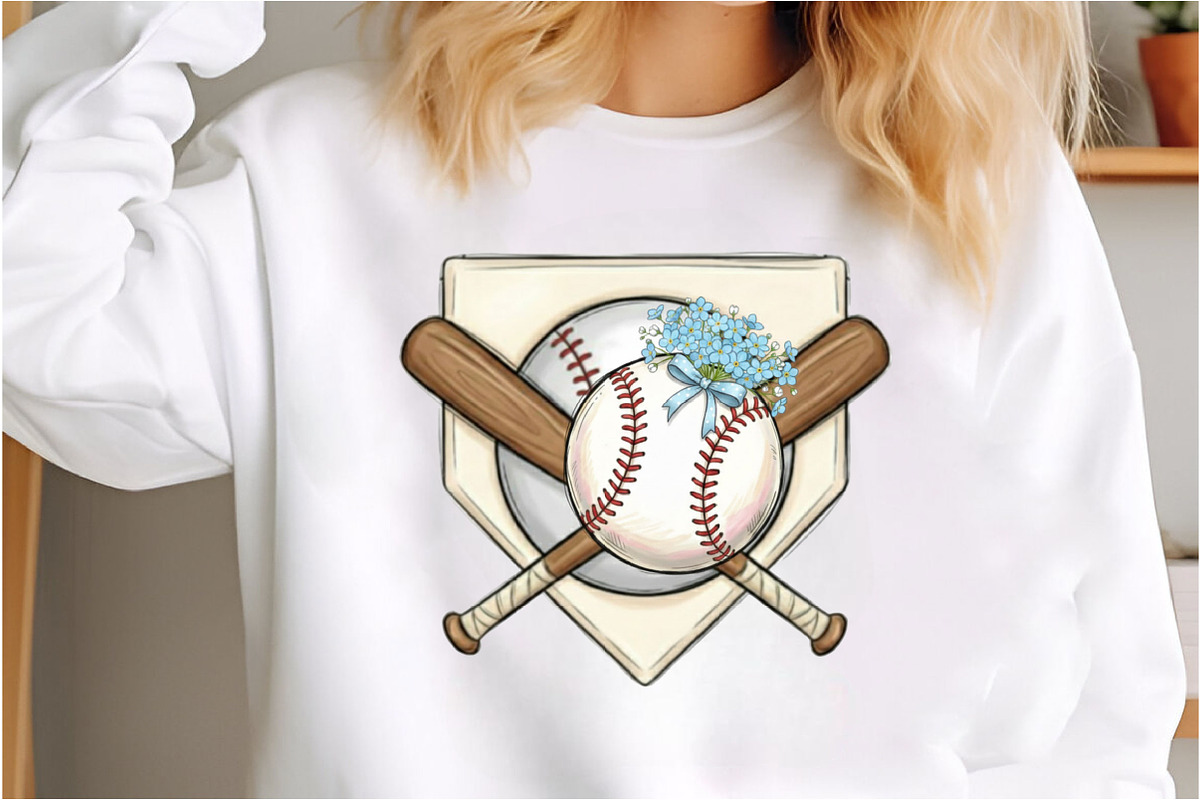 Softball Home Plate with Pink Bow, an Illustration by Designking (Photo 1 of 6)