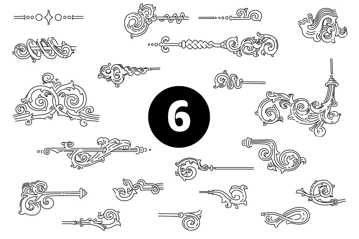 Vintage frames and elements. Big set, a Pattern Graphic by ZotovShop (Photo 7 of 12)