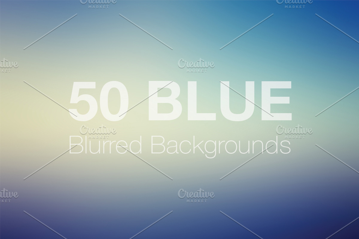 50 Blue Blurred Backgrounds Vol. 2