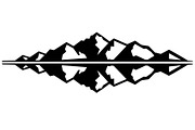 Mountain Reflection SVG Bundle, a Graphic by hafijul (Thumbnail 3 of 10)