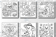 Cozy Bear Cute & Comfy Coloring Book, an Education Illustration by Design Home (Thumbnail 4 of 5)