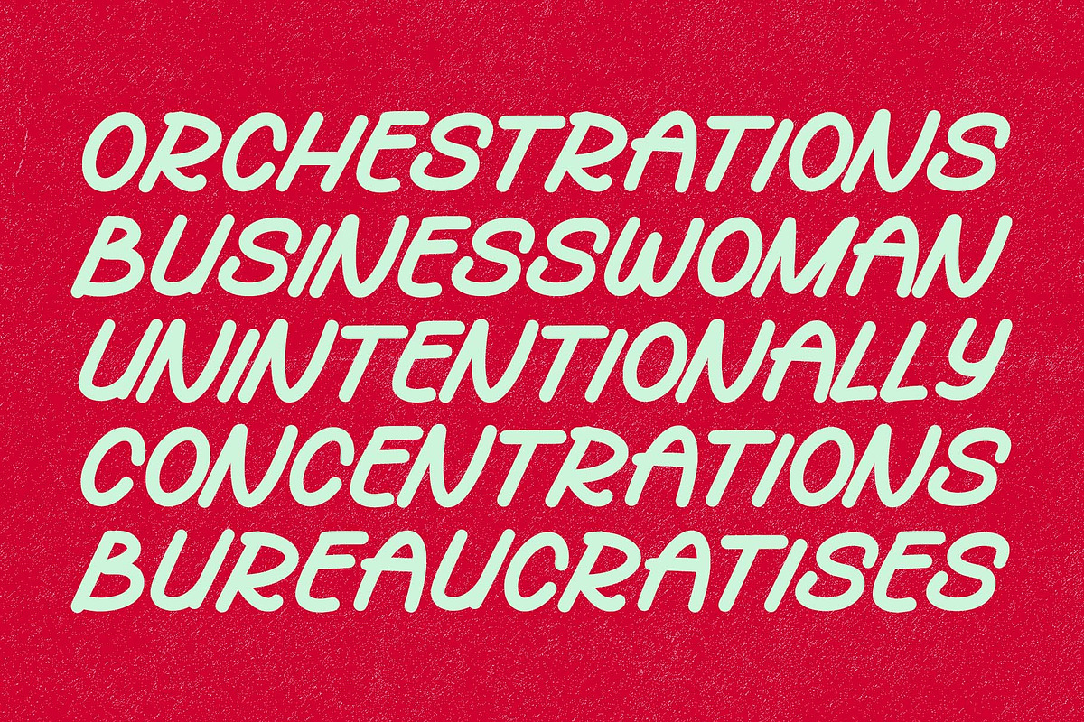 Fury Hury // Handwritten Font, a Handwritten Font by Rasiorise Studio (Photo 3 of 12)