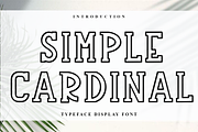 Simple Cardinal, a Script Font by InermediaSTUDIO (Thumbnail 1 of 7)